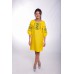Embroidered Classic Dress "Rose Garden" Yellow